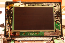 Eee PC 4G (701) - Touchscreen wired up